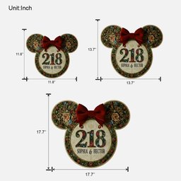 Mickey Mouse Welcome Sign - Personalized Mouse Custom Shaped Wood Sign – view 5