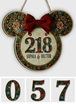 Mickey Mouse Welcome Sign - Personalized Mouse Custom Shaped Wood Sign – view 6