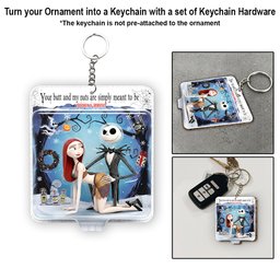 Naughty Horror Couple Toy-Box - Personalized Nightmare Ornament – view 4