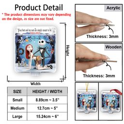 Naughty Horror Couple Toy-Box - Personalized Nightmare Ornament – view 3