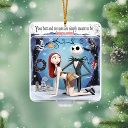 Naughty Horror Couple Toy-Box - Personalized Nightmare Ornament – view 2