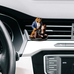 Drive Safe My Love - Personalized Couple Shaped Car Visor Clip – view 6