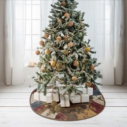 You & Me - Personalized Couple Shaped Tree Skirt – view 3