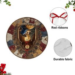 You & Me - Personalized Couple Shaped Tree Skirt – view 7