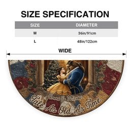 You & Me - Personalized Couple Shaped Tree Skirt – view 8