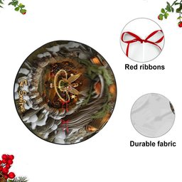 Believe In Magic - Personalized Mouse Shaped Tree Skirt – view 7