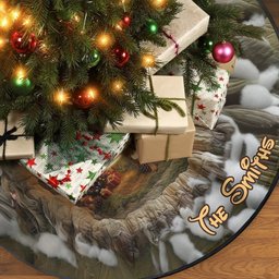 Believe In Magic - Personalized Mouse Shaped Tree Skirt – view 2