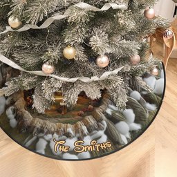 Believe In Magic - Personalized Mouse Shaped Tree Skirt – view 4