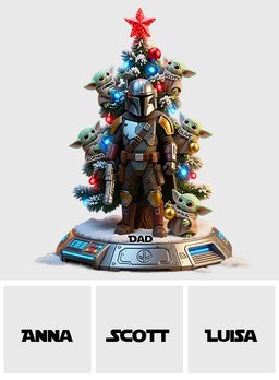 The Best In The Galaxy Perfect Gift For Dad, Grandpa,... - Personalized The Force Custom Shaped Acrylic Plaque – view 7