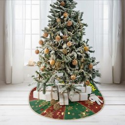 Merry Christmas - Personalized Mouse Shaped Tree Skirt – view 3