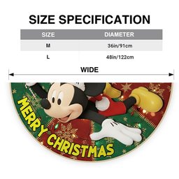 Merry Christmas - Personalized Mouse Shaped Tree Skirt – view 8