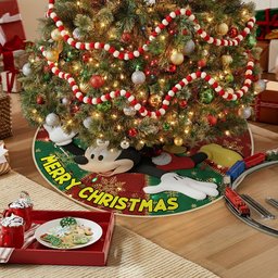 Merry Christmas - Personalized Mouse Shaped Tree Skirt – view 6