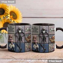 Merry Christmas - Personalized Nightmare Accent Mug – view 3