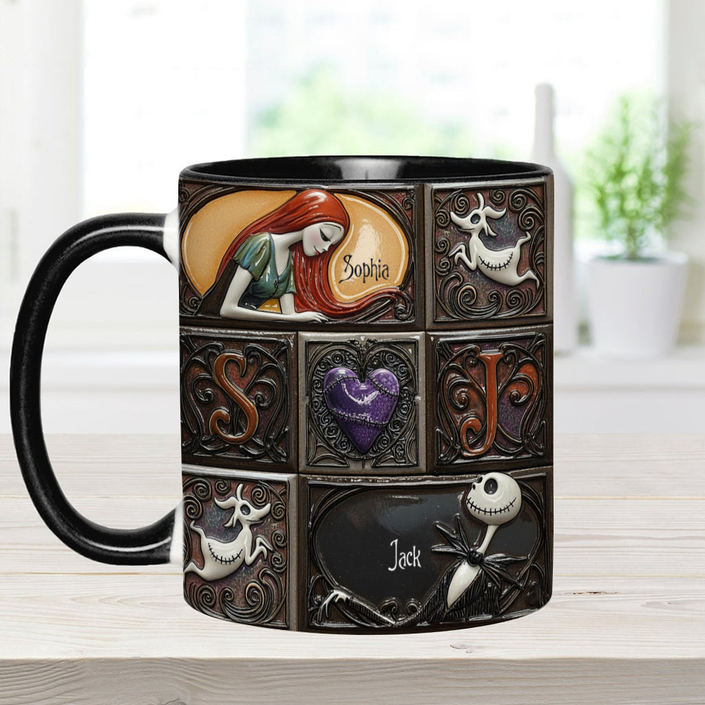 We're Simply Meant To Be - Personalized Nightmare Accent Mug – view 6