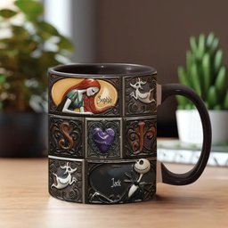 We're Simply Meant To Be - Personalized Nightmare Accent Mug – view 2
