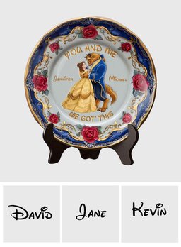 You And Me We Got This - Personalized Mouse Ceramic Round Plate – view 7