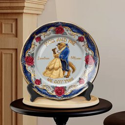 You And Me We Got This - Personalized Mouse Ceramic Round Plate – view 2
