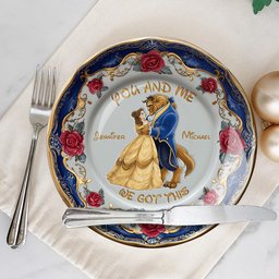 You And Me We Got This - Personalized Mouse Ceramic Round Plate – view 4