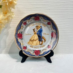 You And Me We Got This - Personalized Mouse Ceramic Round Plate – view 5