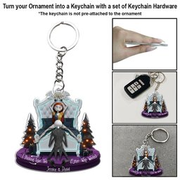 Nightmare Christmas Couple Xmas Movie - Personalized Nightmare Ornament – view 4