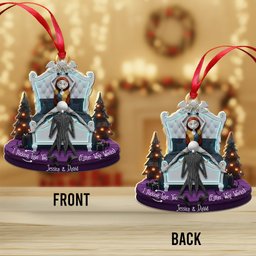 Nightmare Christmas Couple Xmas Movie - Personalized Nightmare Ornament – view 6