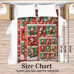 Magical Christmas - Personalized Mouse Blanket – view 5