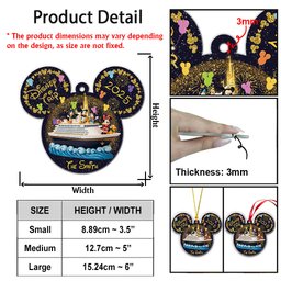 Our Family Cruise Trip Any Photo - Personalized Mouse Ornament – view 3