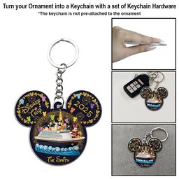 Our Family Cruise Trip Any Photo - Personalized Mouse Ornament – view 4