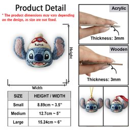 Ohana Friends Christmas Gift - Personalized Ohana Ornament – view 3
