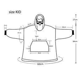 Fluffy Monster Effect - Personalized Ohana Blanket Hoodie – view 8