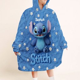Fluffy Monster Effect - Personalized Ohana Blanket Hoodie – view 2