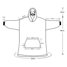 Fluffy Monster Effect - Personalized Ohana Blanket Hoodie – view 7