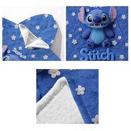Fluffy Monster Effect - Personalized Ohana Blanket Hoodie – view 6