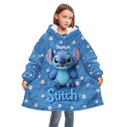 Fluffy Monster Effect - Personalized Ohana Blanket Hoodie – view 3
