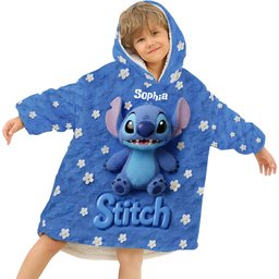 Fluffy Monster Effect - Personalized Ohana Blanket Hoodie – view 4