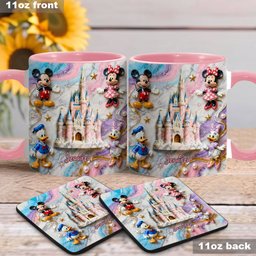 Magical Friends - Personalized Mouse Accent Mug & Coaster – view 3