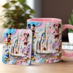 Magical Friends - Personalized Mouse Accent Mug & Coaster – view 2