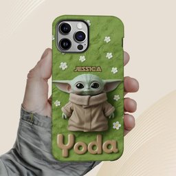 Cute Yoda - Personalized The Force Full Print Phone Case – view 5
