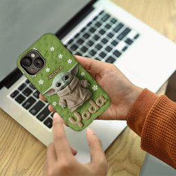 Cute Yoda - Personalized The Force Full Print Phone Case – view 4