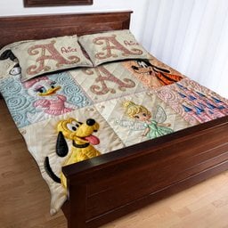 Magical Mouse Ears Initials - Personalized Mouse Quilt Set – view 4