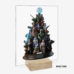 Christmas In Heaven - Personalized The Force Transparent Acrylic Plaque – view 2
