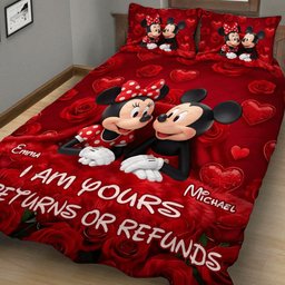No Returns Or Refunds - Personalized Mouse Quilt Set – view 3