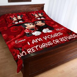 No Returns Or Refunds - Personalized Mouse Quilt Set – view 4