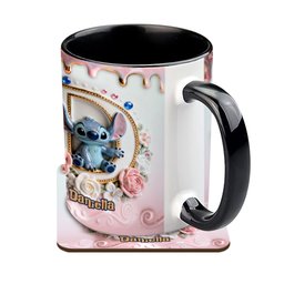 Custom Alphabet For Blue Monster Lover - Personalized Ohana Accent Mug & Coaster – view 5