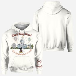 The Happiest Place - Personalized Mouse Hoodie and Leggings – view 2