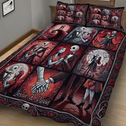 Perfect Gift For Couple - Personalized Nightmare Quilt Set – view 3