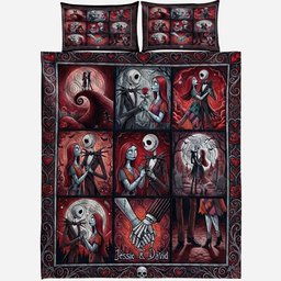 Perfect Gift For Couple - Personalized Nightmare Quilt Set – view 2