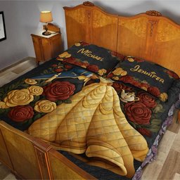 Princess And The Beast - Personalized Beauty And The Beast Quilt Set – view 5