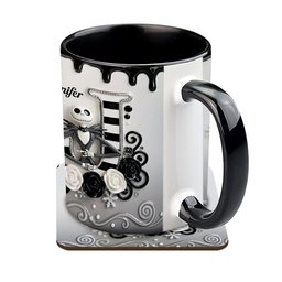 The Christmas Nightmare, Initial Customized - Personalized Nightmare Accent Mug & Coaster – view 5