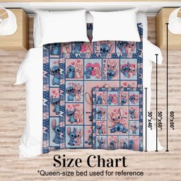 Cartoon Couple - Personalized Ohana Blanket – view 5